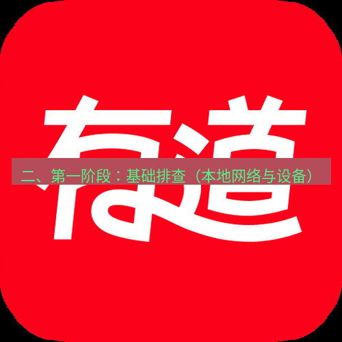 有道翻译电脑版 二、第一阶段：基础排查（本地网络与设备）
