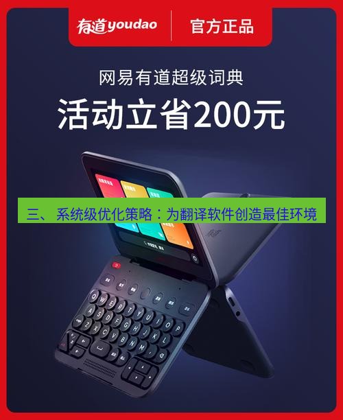 有道翻译电脑版 三、 系统级优化策略：为翻译软件创造最佳环境