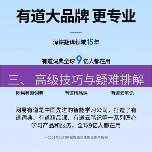 有道翻译电脑版 三、 高级技巧与疑难排解