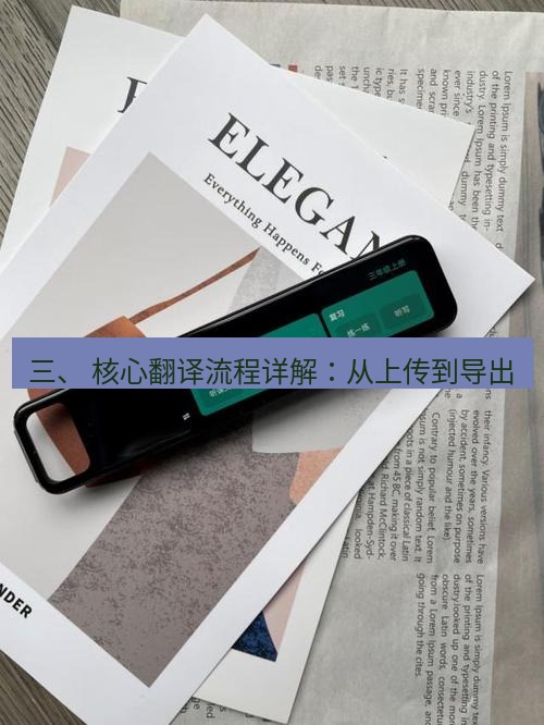 有道翻译电脑版 三、 核心翻译流程详解：从上传到导出