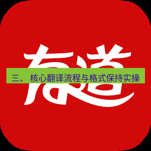 有道翻译电脑版 三、 核心翻译流程与格式保持实操