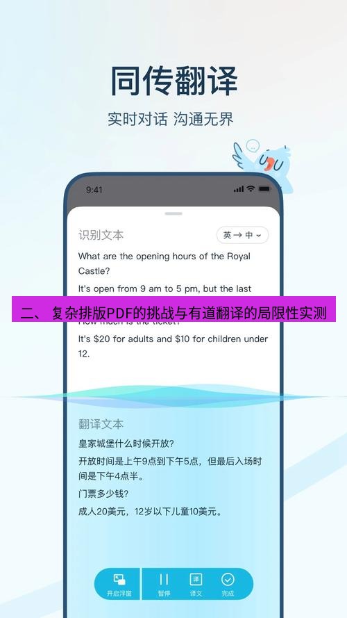 有道翻译电脑版 二、 复杂排版PDF的挑战与有道翻译的局限性实测