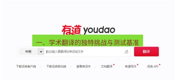 有道翻译电脑版 一、学术翻译的独特挑战与测试基准